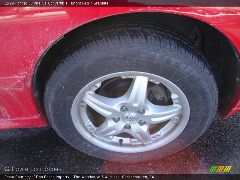 Bright Red / Graphite 1999 Pontiac Sunfire GT Convertible