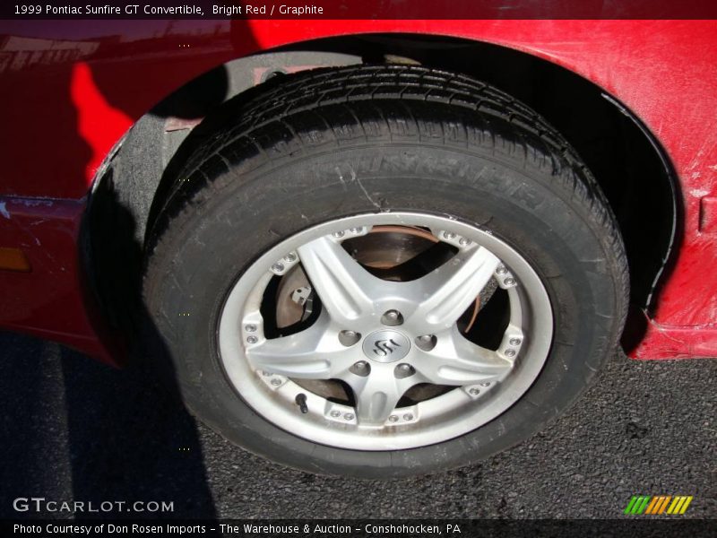 Bright Red / Graphite 1999 Pontiac Sunfire GT Convertible