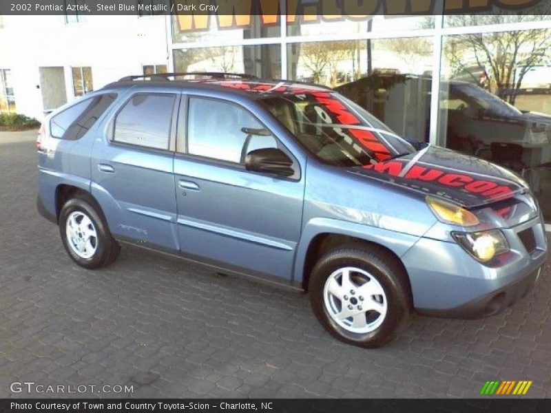 Steel Blue Metallic / Dark Gray 2002 Pontiac Aztek