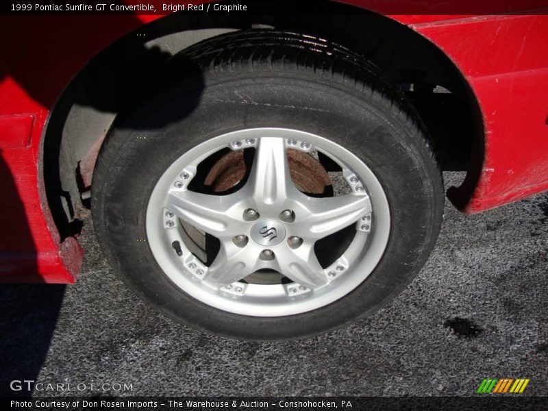 Bright Red / Graphite 1999 Pontiac Sunfire GT Convertible
