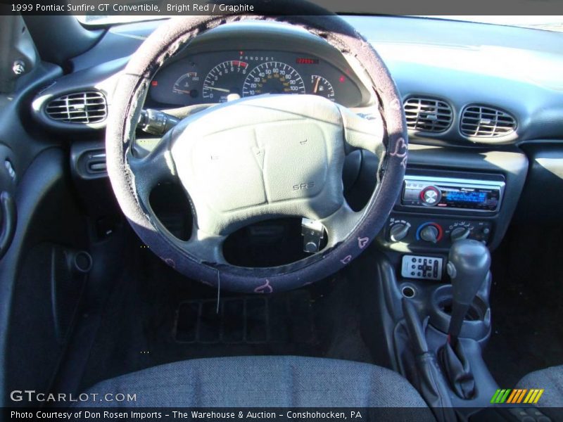 Bright Red / Graphite 1999 Pontiac Sunfire GT Convertible