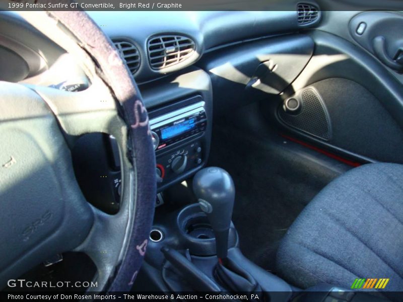 Bright Red / Graphite 1999 Pontiac Sunfire GT Convertible