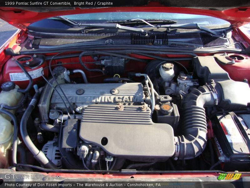 Bright Red / Graphite 1999 Pontiac Sunfire GT Convertible