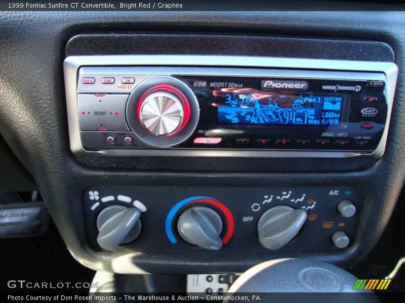 Bright Red / Graphite 1999 Pontiac Sunfire GT Convertible