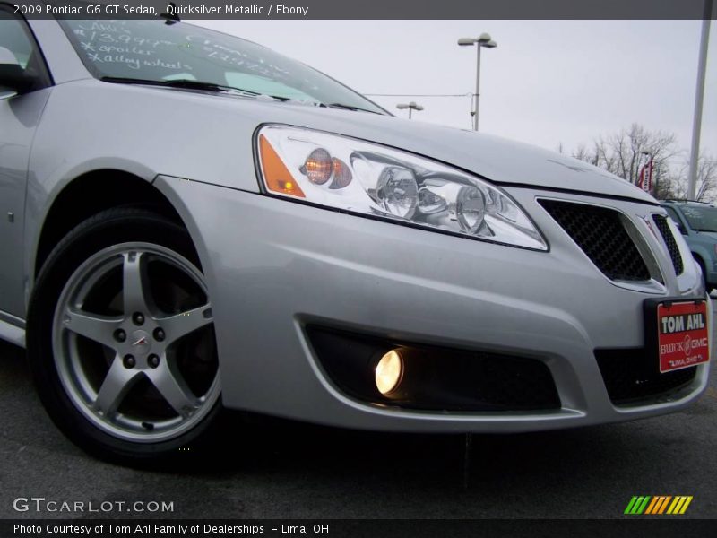 Quicksilver Metallic / Ebony 2009 Pontiac G6 GT Sedan