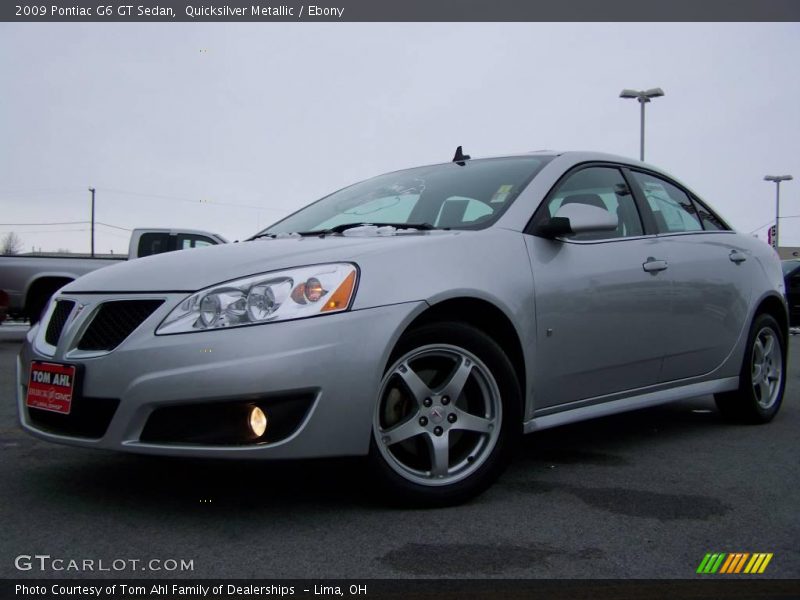 Quicksilver Metallic / Ebony 2009 Pontiac G6 GT Sedan