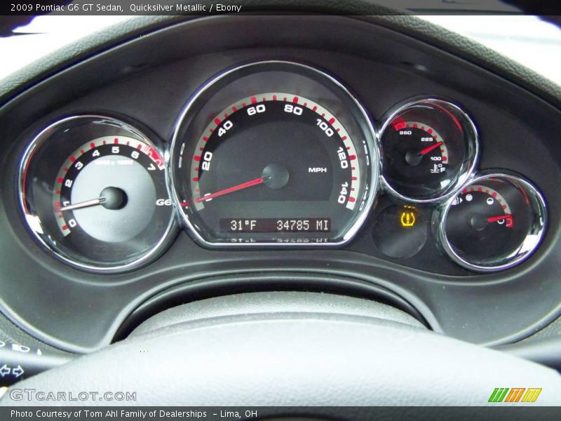 Quicksilver Metallic / Ebony 2009 Pontiac G6 GT Sedan