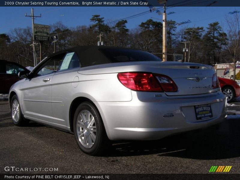 Bright Silver Metallic / Dark Slate Gray 2009 Chrysler Sebring Touring Convertible