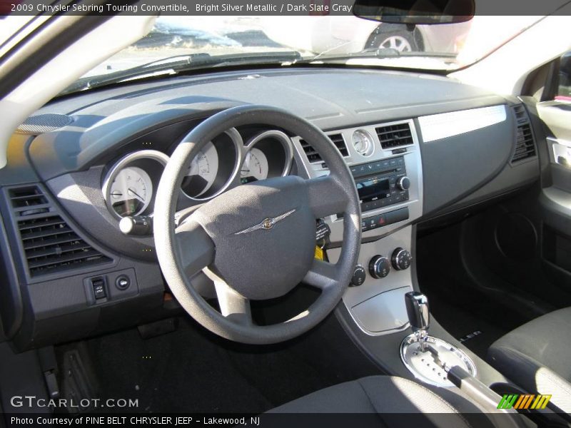 Bright Silver Metallic / Dark Slate Gray 2009 Chrysler Sebring Touring Convertible