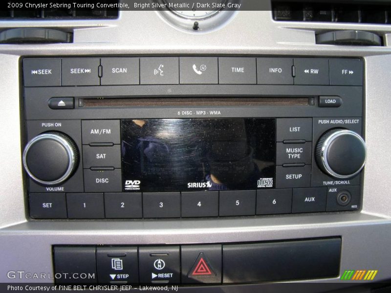 Bright Silver Metallic / Dark Slate Gray 2009 Chrysler Sebring Touring Convertible