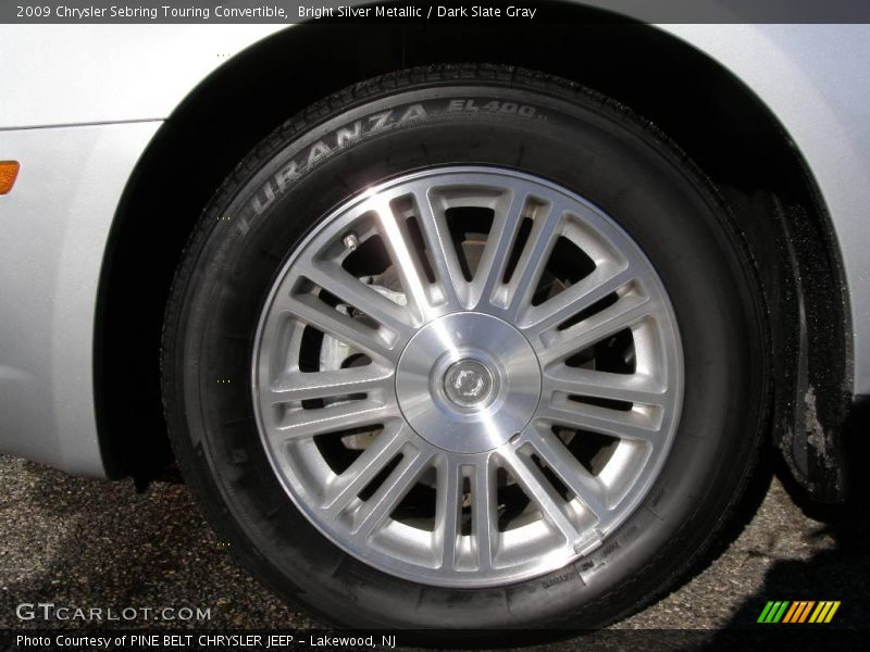 Bright Silver Metallic / Dark Slate Gray 2009 Chrysler Sebring Touring Convertible