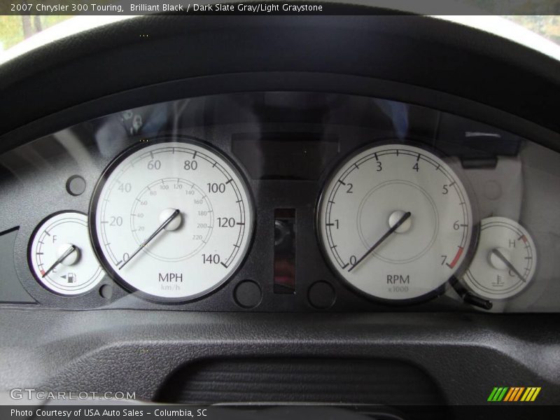 Brilliant Black / Dark Slate Gray/Light Graystone 2007 Chrysler 300 Touring