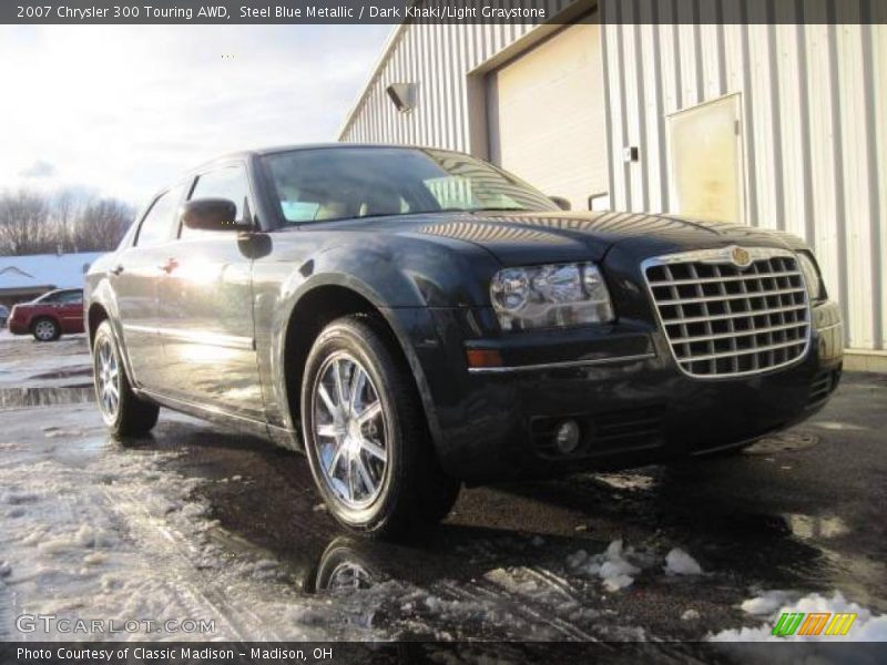 Steel Blue Metallic / Dark Khaki/Light Graystone 2007 Chrysler 300 Touring AWD