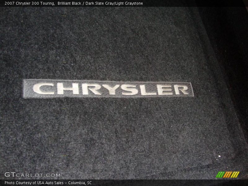 Brilliant Black / Dark Slate Gray/Light Graystone 2007 Chrysler 300 Touring