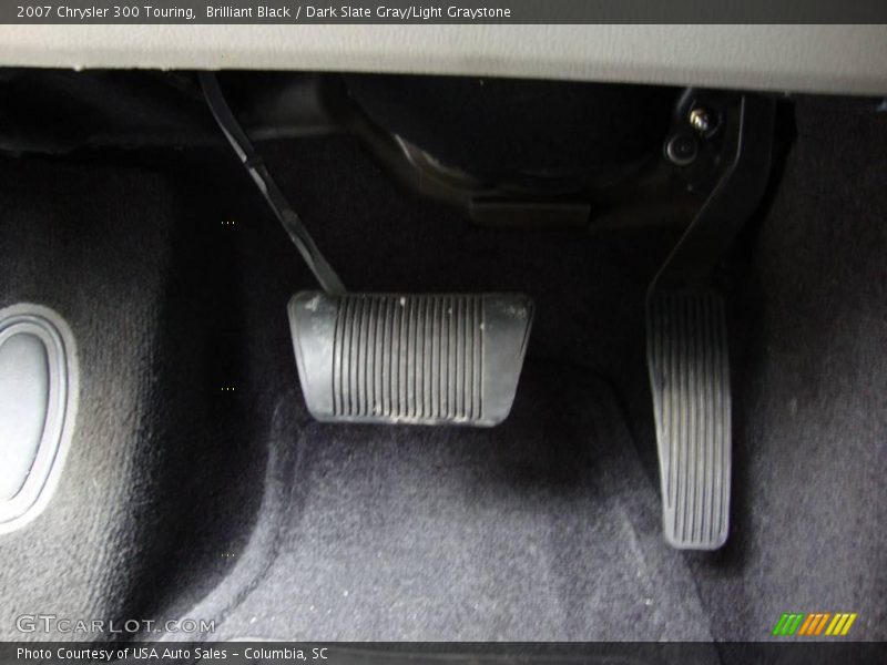 Brilliant Black / Dark Slate Gray/Light Graystone 2007 Chrysler 300 Touring