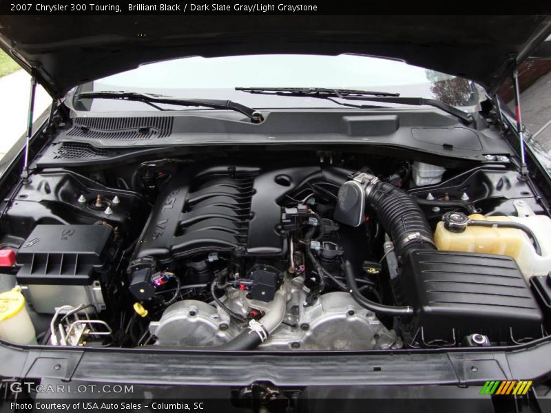 Brilliant Black / Dark Slate Gray/Light Graystone 2007 Chrysler 300 Touring