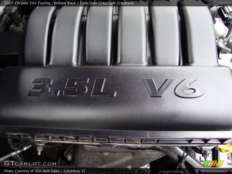 Brilliant Black / Dark Slate Gray/Light Graystone 2007 Chrysler 300 Touring