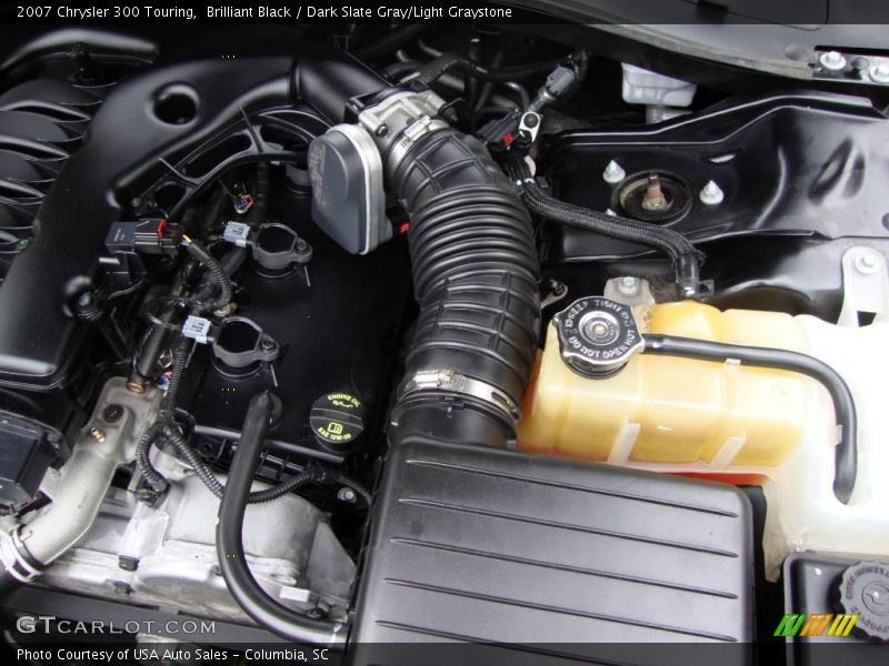 Brilliant Black / Dark Slate Gray/Light Graystone 2007 Chrysler 300 Touring