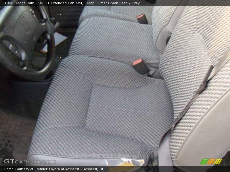 Deep Hunter Green Pearl / Gray 1998 Dodge Ram 2500 ST Extended Cab 4x4