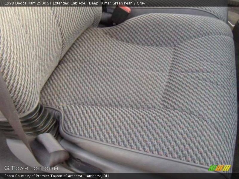 Deep Hunter Green Pearl / Gray 1998 Dodge Ram 2500 ST Extended Cab 4x4