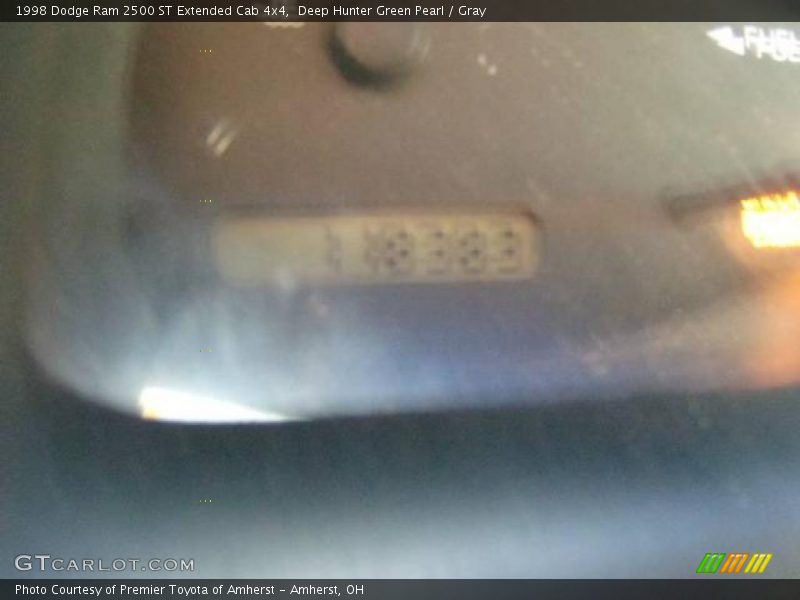 Deep Hunter Green Pearl / Gray 1998 Dodge Ram 2500 ST Extended Cab 4x4
