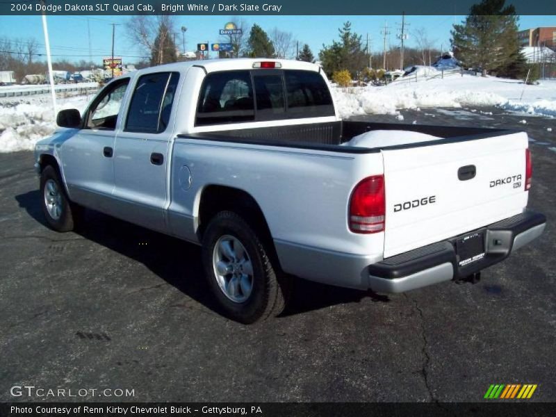 Bright White / Dark Slate Gray 2004 Dodge Dakota SLT Quad Cab