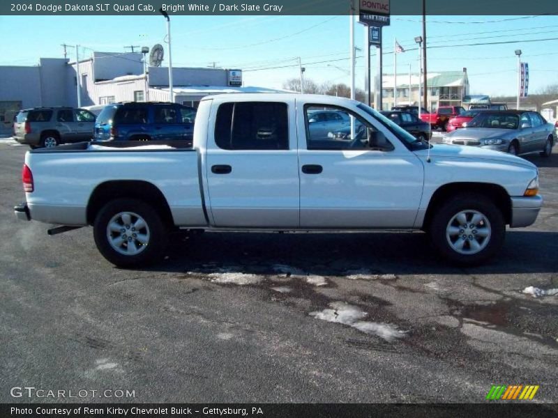 Bright White / Dark Slate Gray 2004 Dodge Dakota SLT Quad Cab