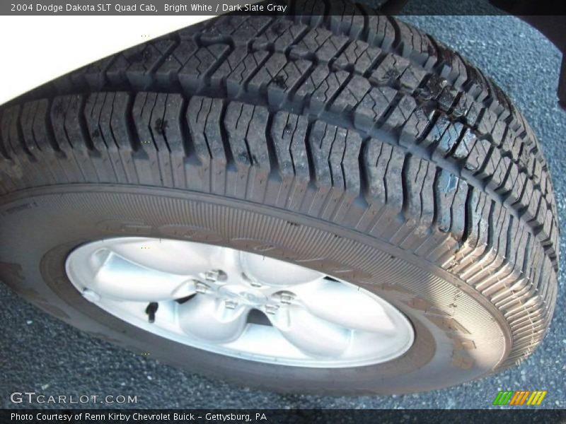 Bright White / Dark Slate Gray 2004 Dodge Dakota SLT Quad Cab