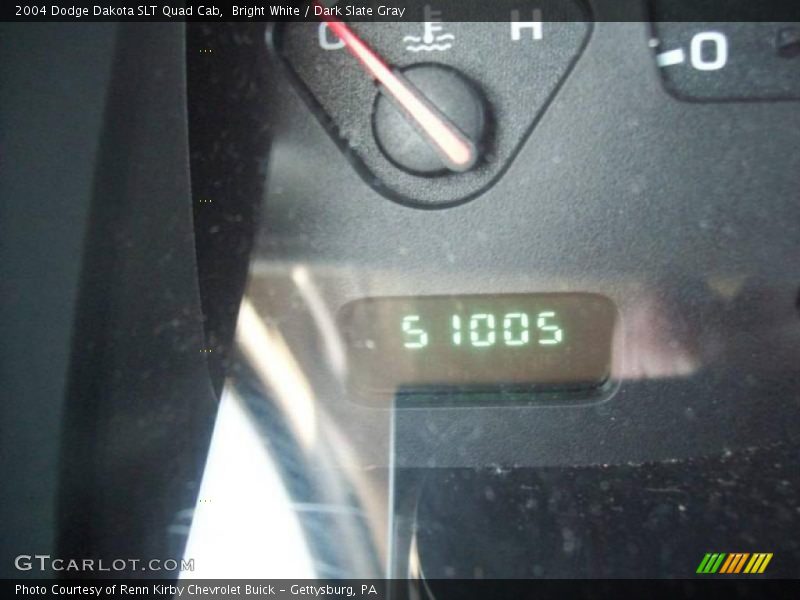 Bright White / Dark Slate Gray 2004 Dodge Dakota SLT Quad Cab