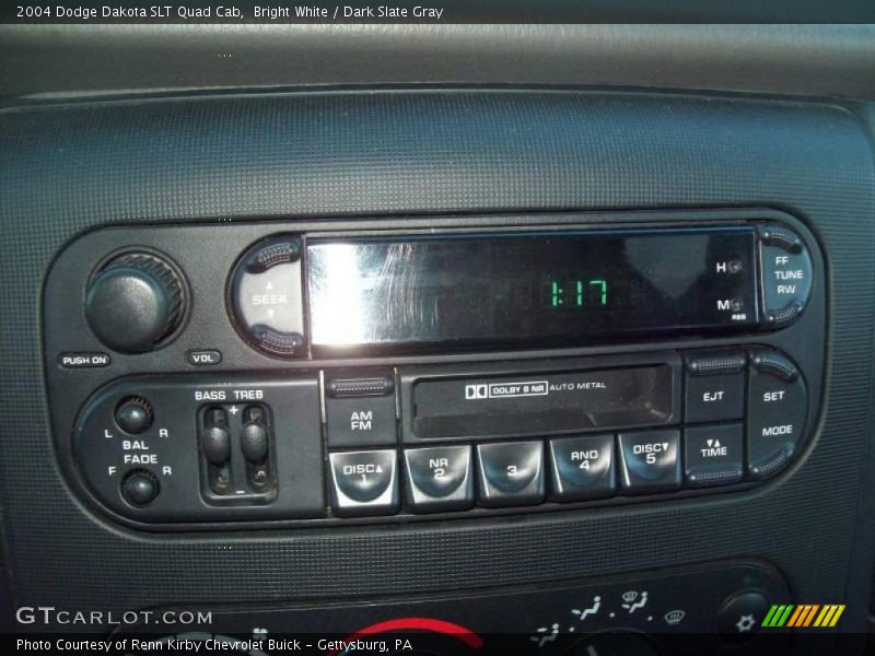 Bright White / Dark Slate Gray 2004 Dodge Dakota SLT Quad Cab