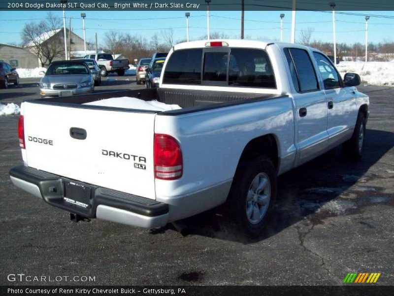 Bright White / Dark Slate Gray 2004 Dodge Dakota SLT Quad Cab
