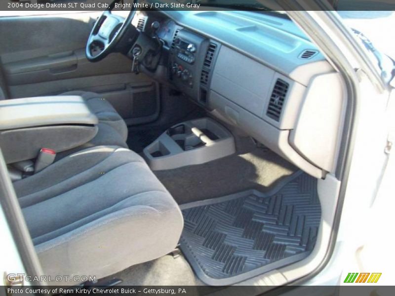 Bright White / Dark Slate Gray 2004 Dodge Dakota SLT Quad Cab
