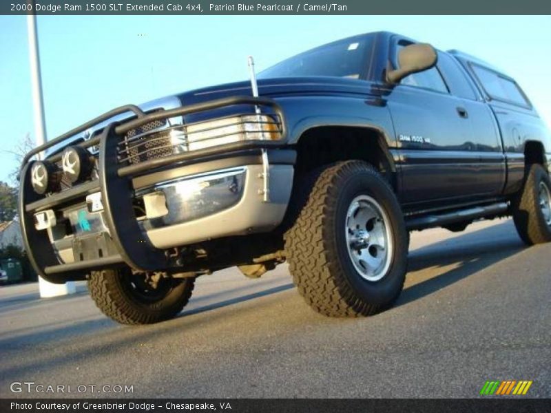 Patriot Blue Pearlcoat / Camel/Tan 2000 Dodge Ram 1500 SLT Extended Cab 4x4