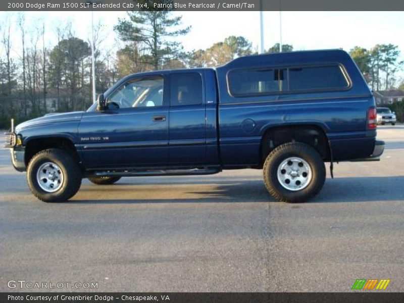 Patriot Blue Pearlcoat / Camel/Tan 2000 Dodge Ram 1500 SLT Extended Cab 4x4