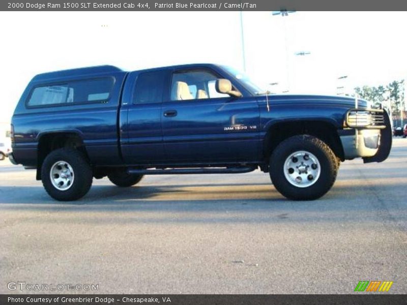 Patriot Blue Pearlcoat / Camel/Tan 2000 Dodge Ram 1500 SLT Extended Cab 4x4