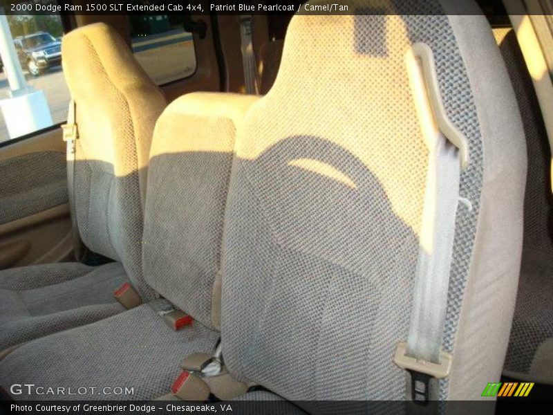 Patriot Blue Pearlcoat / Camel/Tan 2000 Dodge Ram 1500 SLT Extended Cab 4x4