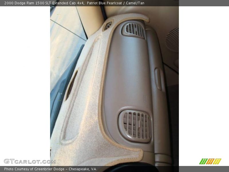 Patriot Blue Pearlcoat / Camel/Tan 2000 Dodge Ram 1500 SLT Extended Cab 4x4