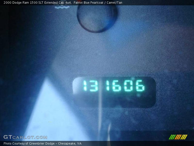 Patriot Blue Pearlcoat / Camel/Tan 2000 Dodge Ram 1500 SLT Extended Cab 4x4