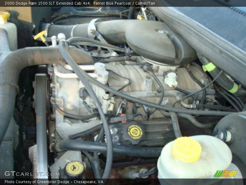 Patriot Blue Pearlcoat / Camel/Tan 2000 Dodge Ram 1500 SLT Extended Cab 4x4