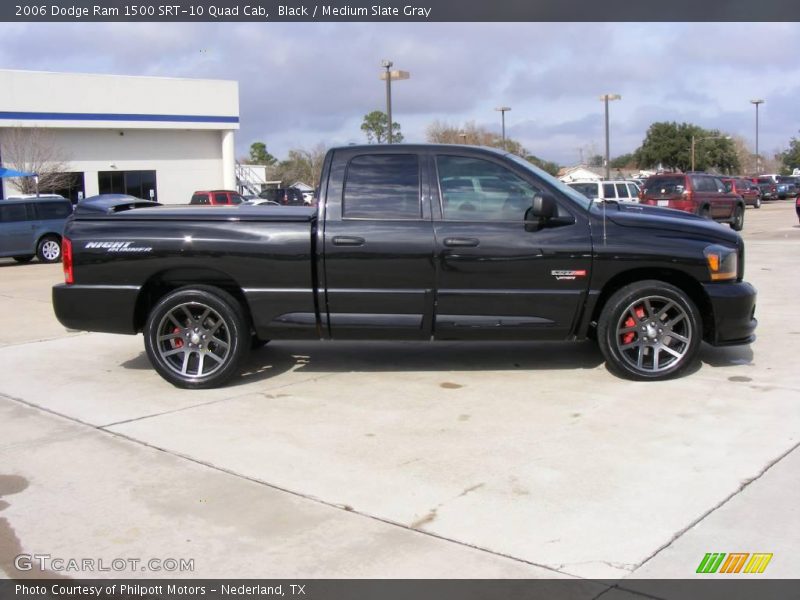 Black / Medium Slate Gray 2006 Dodge Ram 1500 SRT-10 Quad Cab