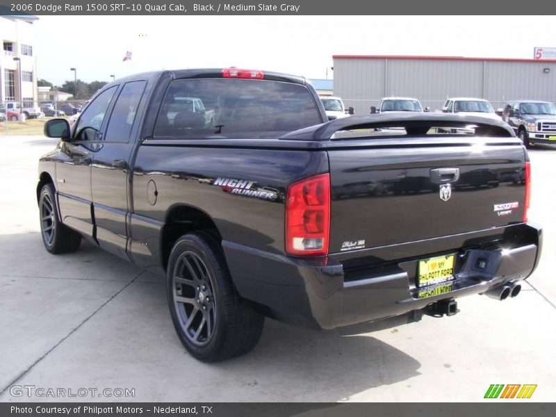 Black / Medium Slate Gray 2006 Dodge Ram 1500 SRT-10 Quad Cab