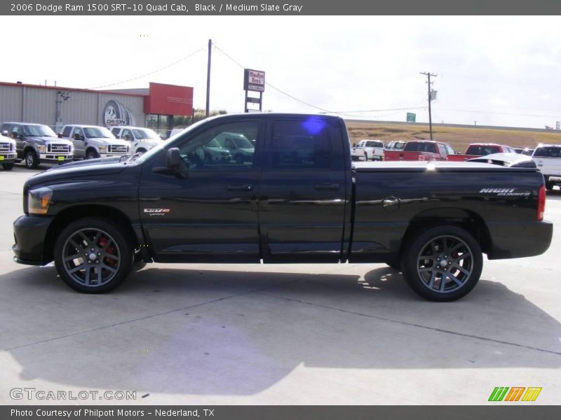 Black / Medium Slate Gray 2006 Dodge Ram 1500 SRT-10 Quad Cab