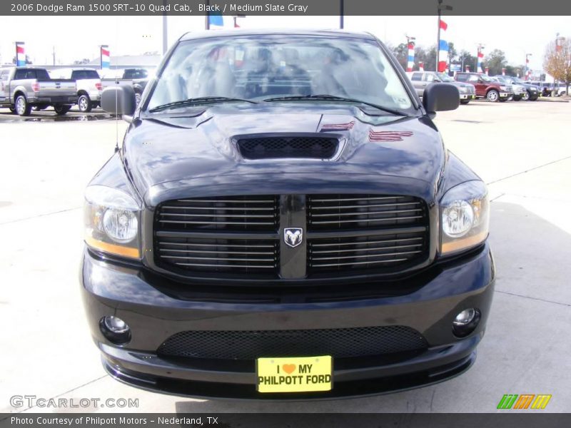 Black / Medium Slate Gray 2006 Dodge Ram 1500 SRT-10 Quad Cab