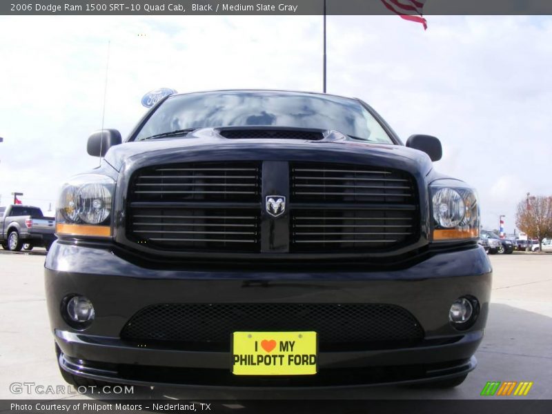 Black / Medium Slate Gray 2006 Dodge Ram 1500 SRT-10 Quad Cab