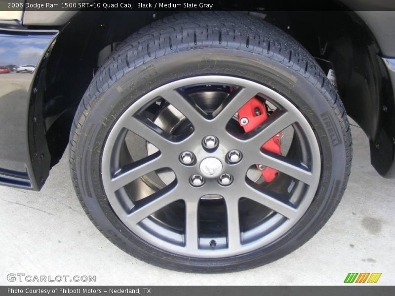 Black / Medium Slate Gray 2006 Dodge Ram 1500 SRT-10 Quad Cab