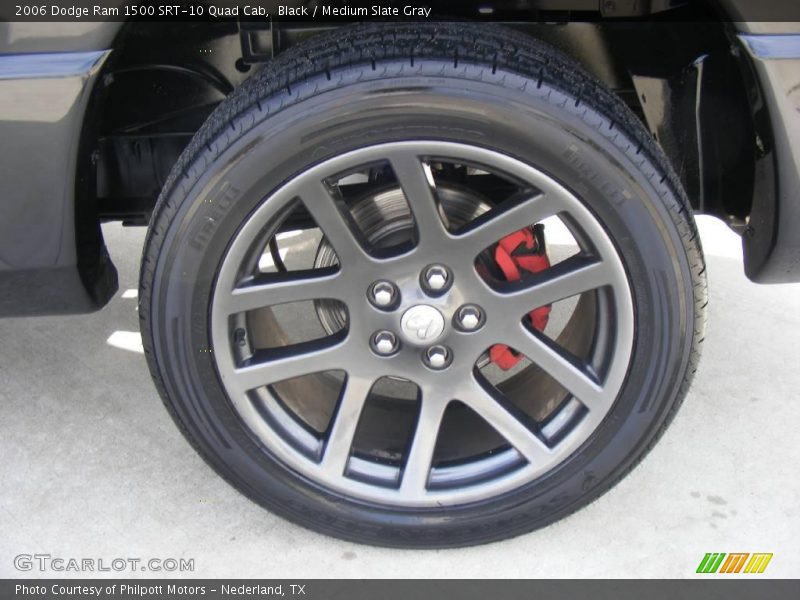 Black / Medium Slate Gray 2006 Dodge Ram 1500 SRT-10 Quad Cab
