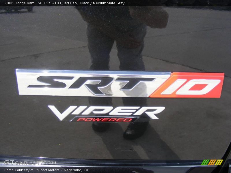Black / Medium Slate Gray 2006 Dodge Ram 1500 SRT-10 Quad Cab