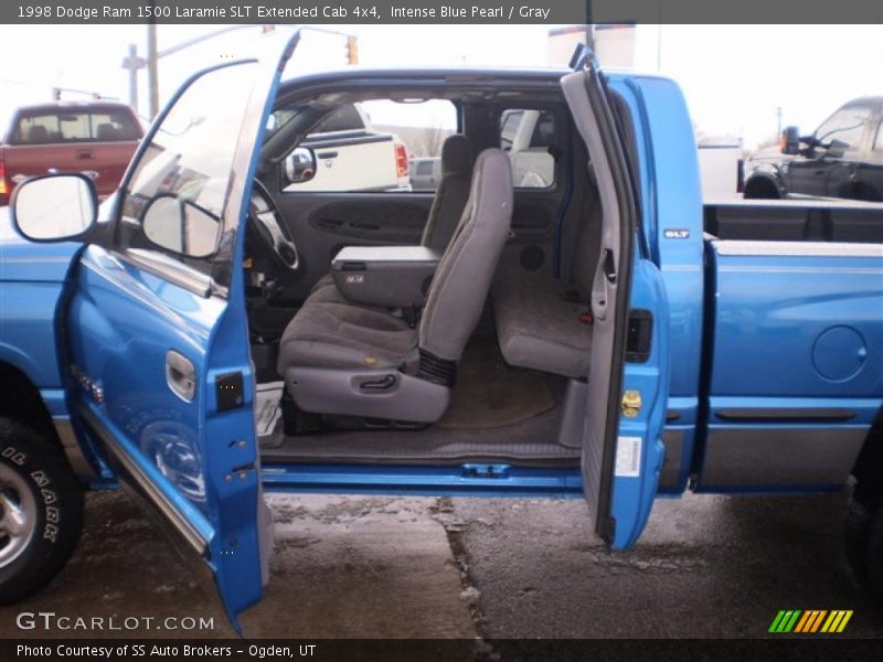 Intense Blue Pearl / Gray 1998 Dodge Ram 1500 Laramie SLT Extended Cab 4x4
