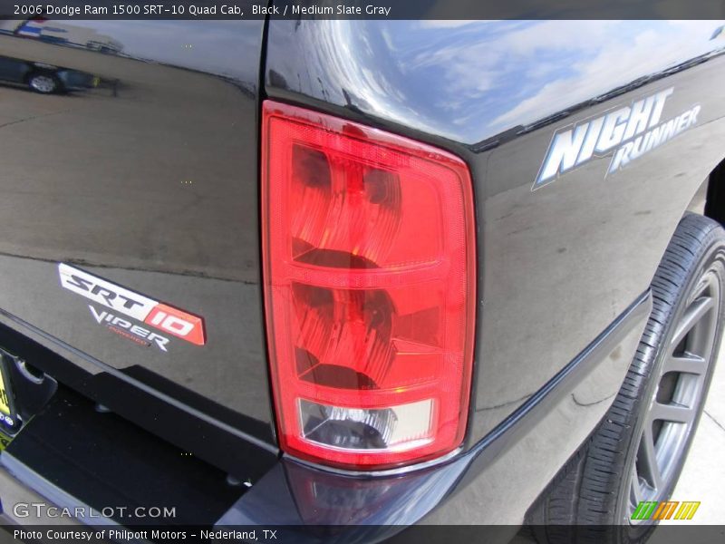 Black / Medium Slate Gray 2006 Dodge Ram 1500 SRT-10 Quad Cab