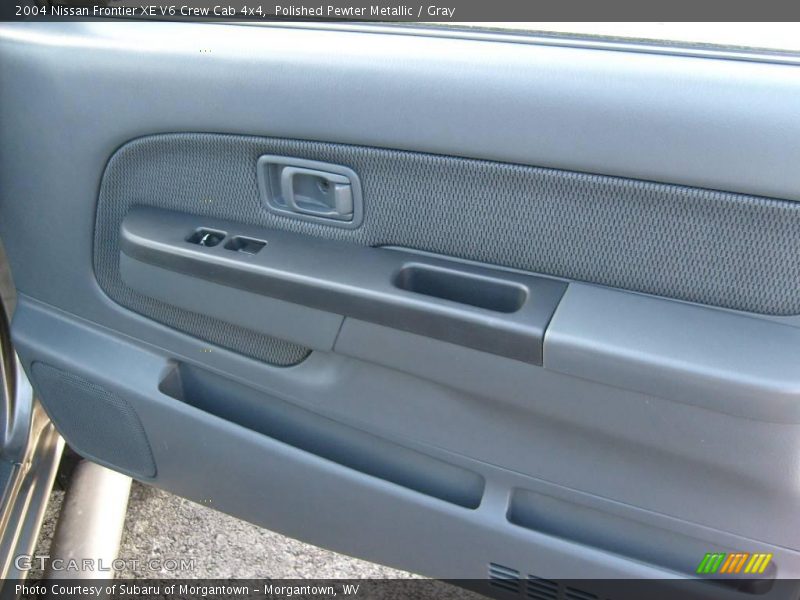 Polished Pewter Metallic / Gray 2004 Nissan Frontier XE V6 Crew Cab 4x4